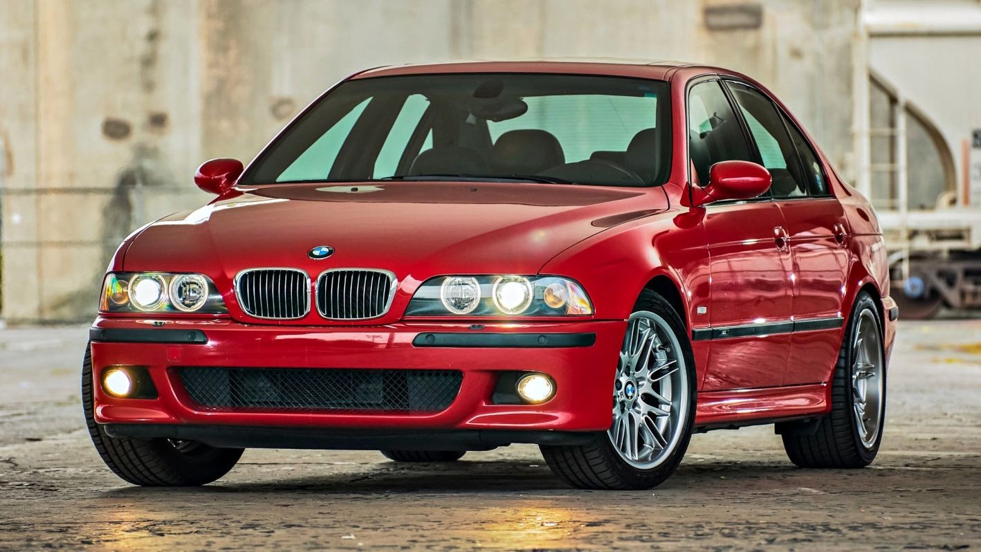 Red 2001 BMW M5 E39