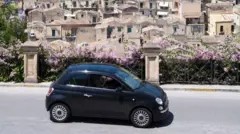 Getty Images A Fiat 500 in Sicily