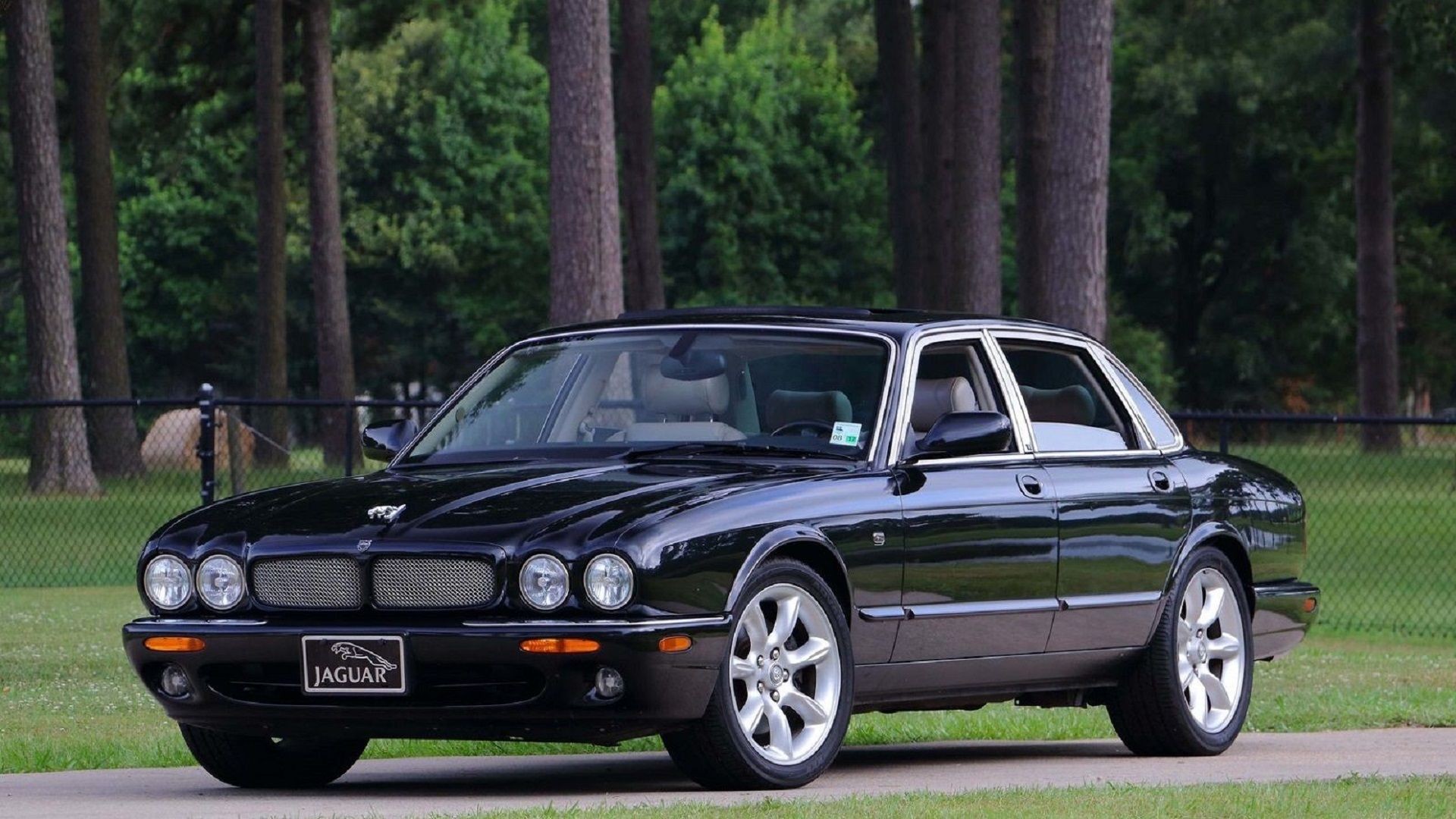 A parked 2000 Jaguar XJR