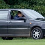 Kate Middleton's first car, a Volkswagen Golf, reflecting her practical choice during her university years.