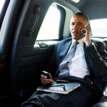 Former President Barack Obama uses the coded communications system in Cadillac One