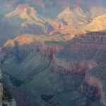 Scattered car parts near Yavapai Geology Museum at Grand Canyon National Park