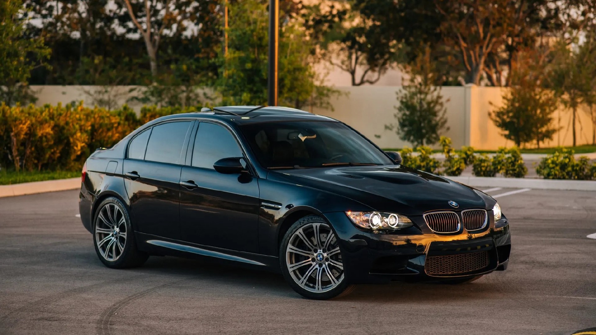 A Black 2008 BMW M3 E90 Sedan 6-Speed