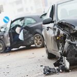 car crash scene in Rancho Cucamonga