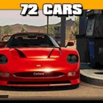 Animated GIF showcasing various cars available in Car Mechanic Simulator 2021