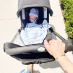 Doona car seat stroller transforming into stroller mode