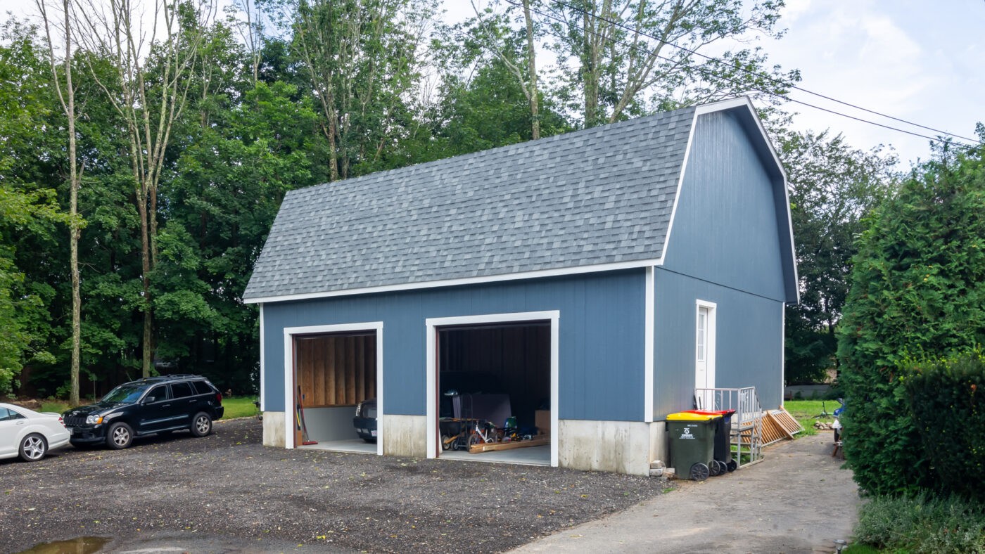 A standard 2-car garage size 