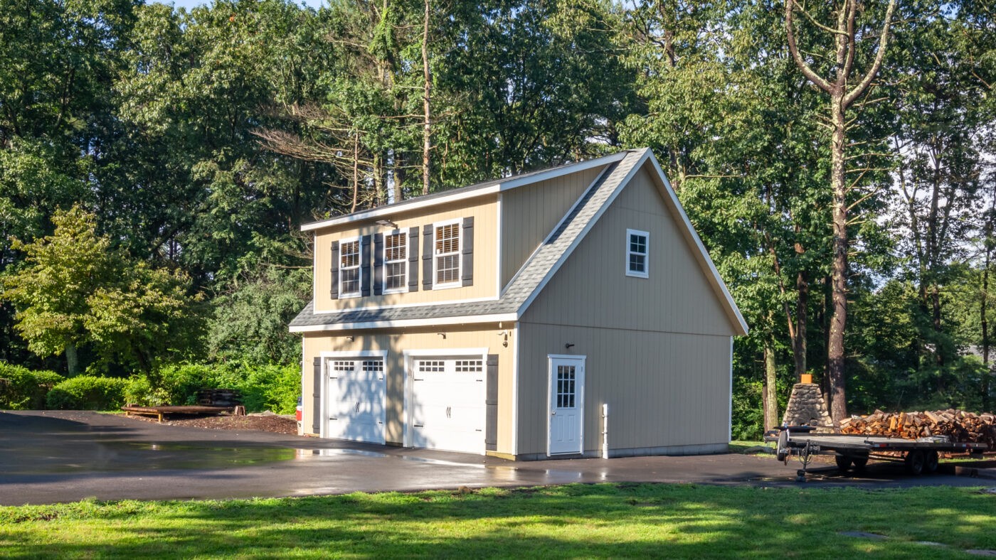 A standard 2-car garage size 