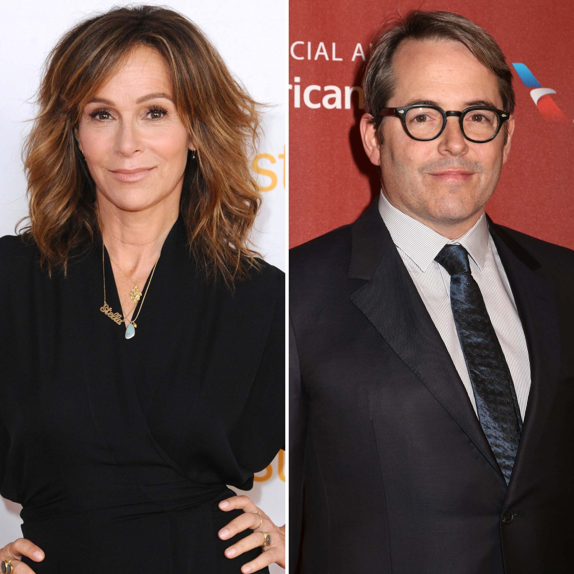 Jennifer Grey and Matthew Broderick in their younger years, a time before the car accident.