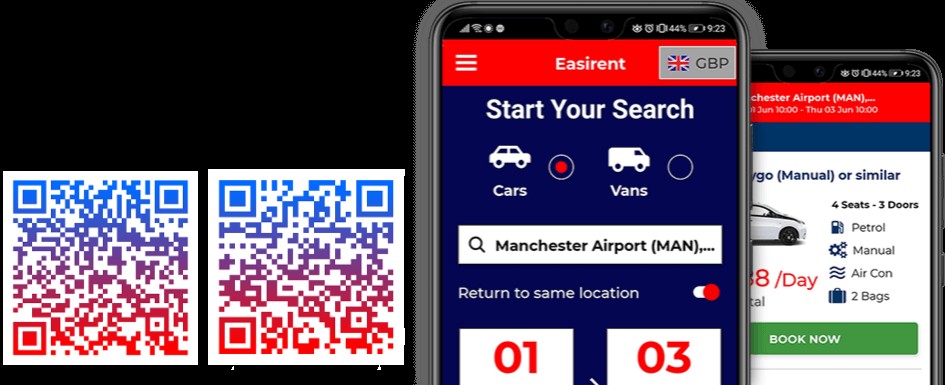 Easirent mobile app for car rental booking and management