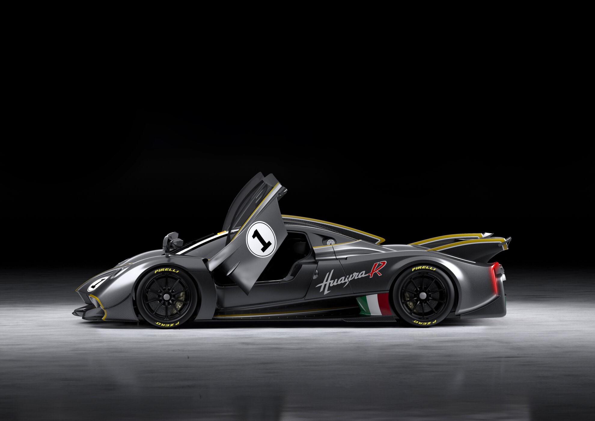 Pagani Huayra R Front Angle View on Track