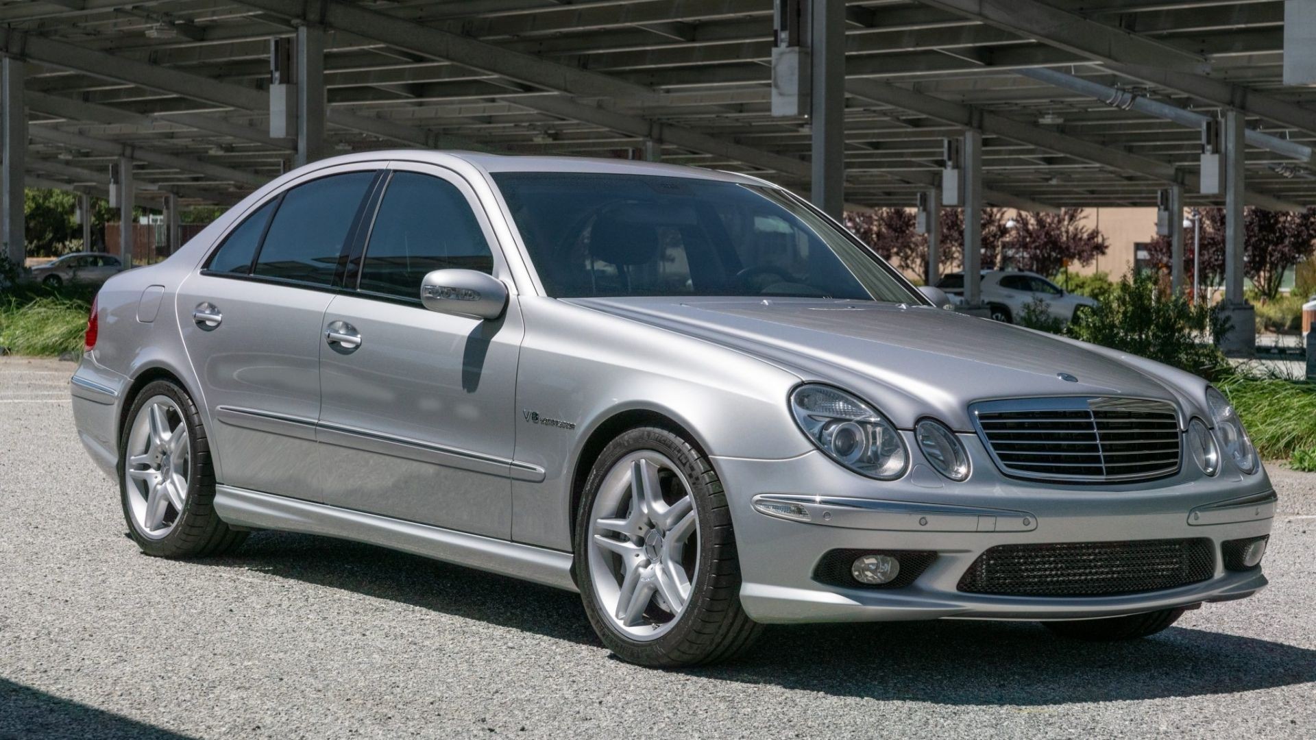 Silver 2004 Mercedes-Benz E55 AMG