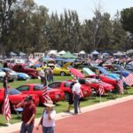 Classic mcqueen cars showcased at the Steve McQueen Car Show to support Boys Republic