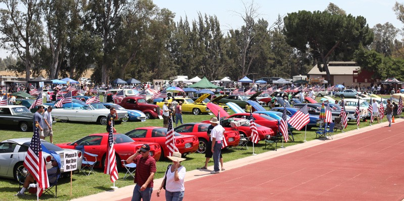 Classic mcqueen cars showcased at the Steve McQueen Car Show to support Boys Republic