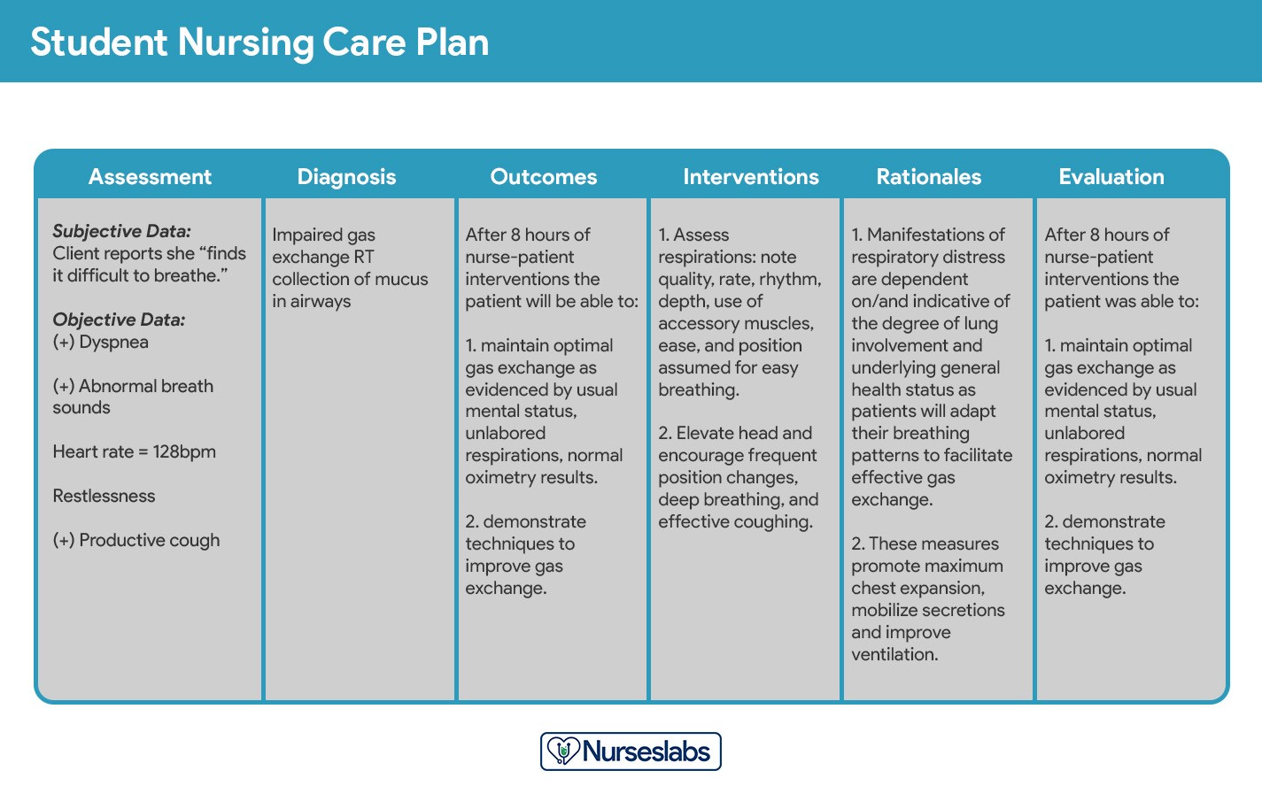 Student nursing care plans are more detailed.