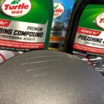 Turtle Wax products applied to car scratch test panel